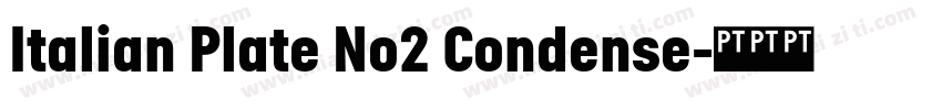 Italian Plate No2 Condense字体转换